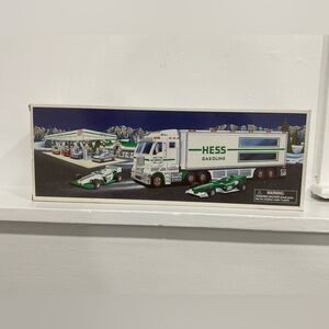Hess Gasoline Toy Truck and Race Cars